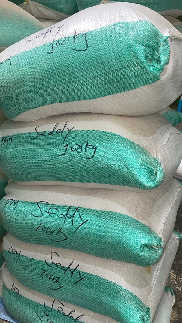 grains on factory warehouse